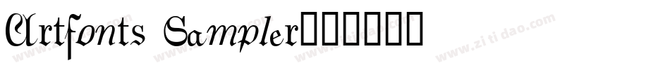 Artfonts Sampler字体转换